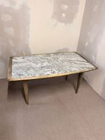 Vintage Esstisch aus Holz mit Granitplatte 60`s Design Tisch